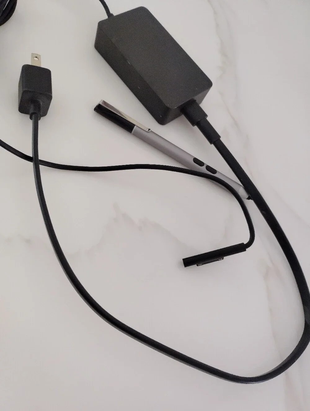 Slim Gray Stylus Pen with Dual Buttons For Surface Pro And Pro Charger